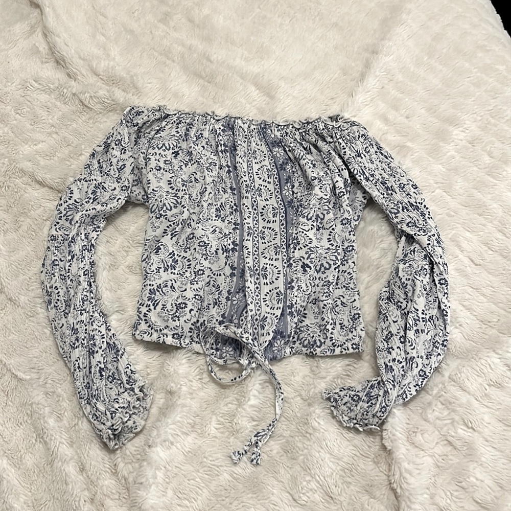 Hollister Strapless Floral Tank Top